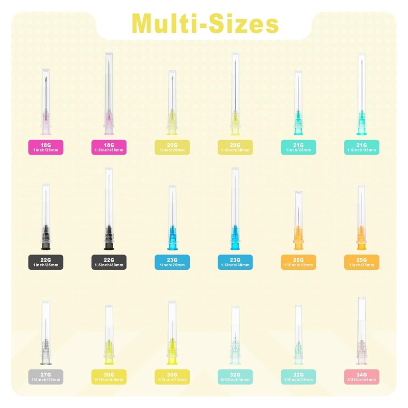30 Gauge 1/2 Inch Needles with Caps, Individually Wrapped, 30 1/2" FAST SHIPPING gallery