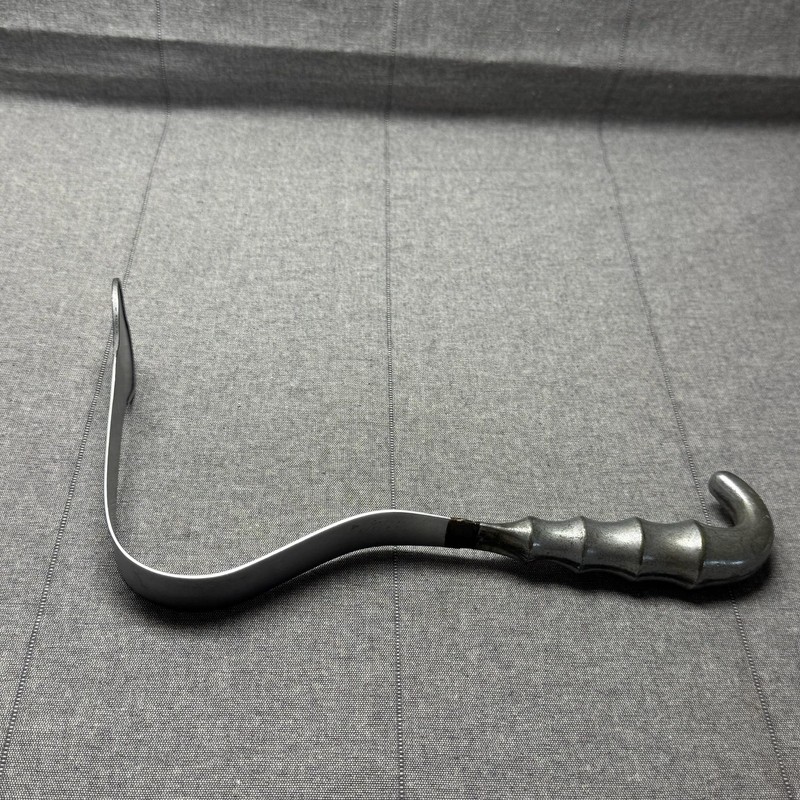 Vintage Metal Surgical Retractor Medical Instrument Hook Handle Dr Griess 1967