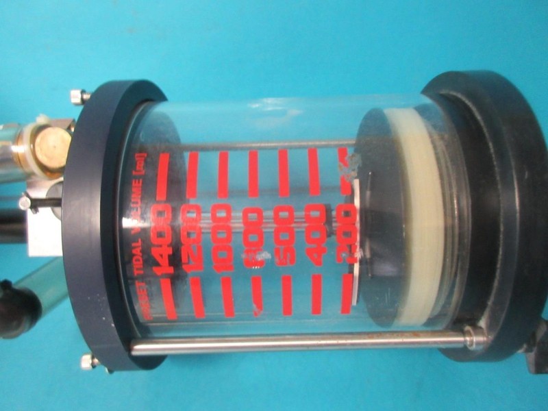 Vintage Medical Bellows Assembly Tidal Volume Gauge 200-1400ml Surplus Untested gallery
