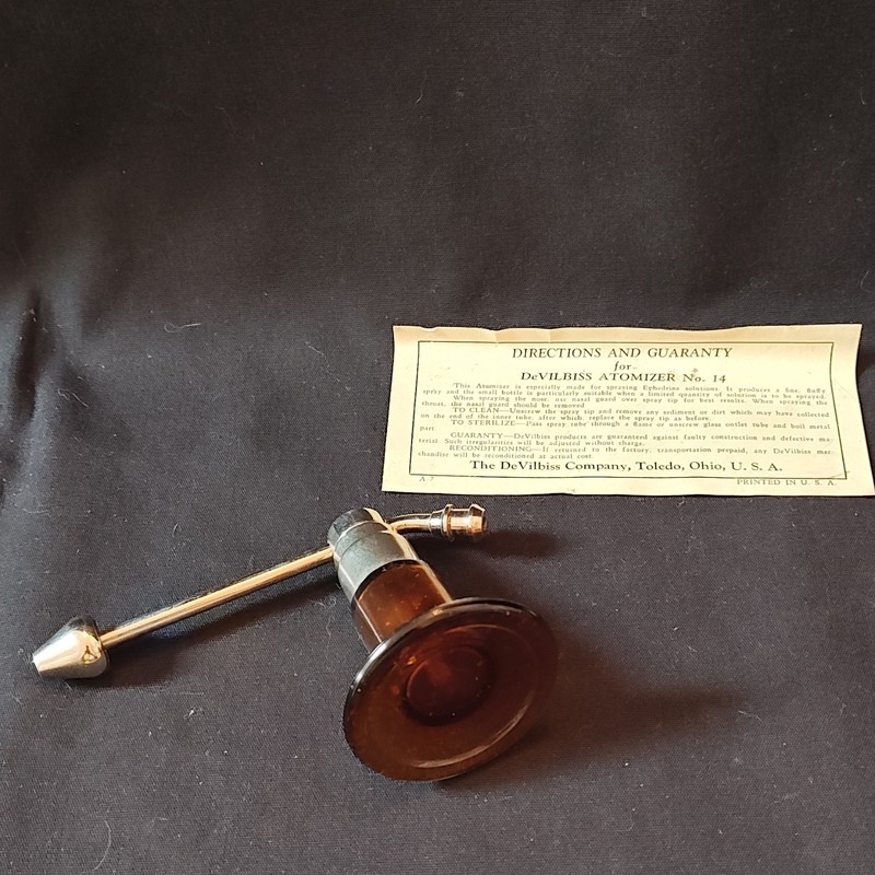 DeVilbiss No. 14 Atomizer for Ephedrine Solutions with Box and Instructions gallery