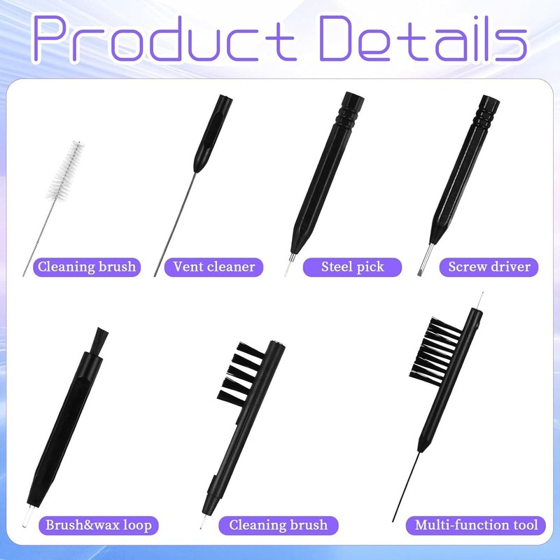 12 Pieces Hearing Aid Cleaning Kit, Tools, Aid. gallery