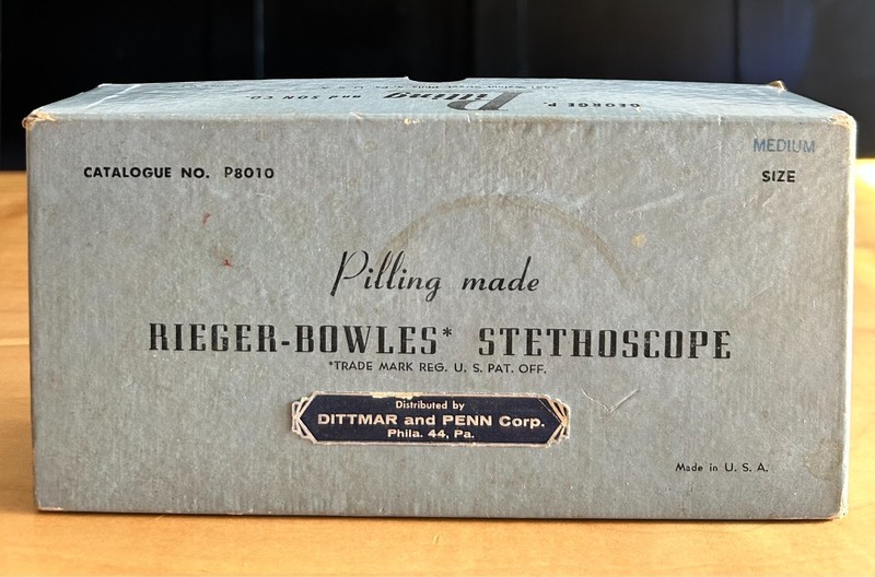 Rieger – Bowles Binaural Combination Stethoscope in original box It works