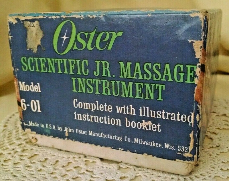 OSTER SCIENTIFIC JR MASSAGE INSTRUMENT MODEL 6-01 ORG BOX ELECTRIC SWEDISH USA. gallery