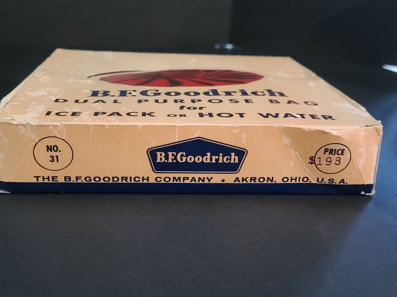 Vintage B.F. Goodrich Dual Purpose Bag Ice Or Hot Water Pack In Original Box gallery