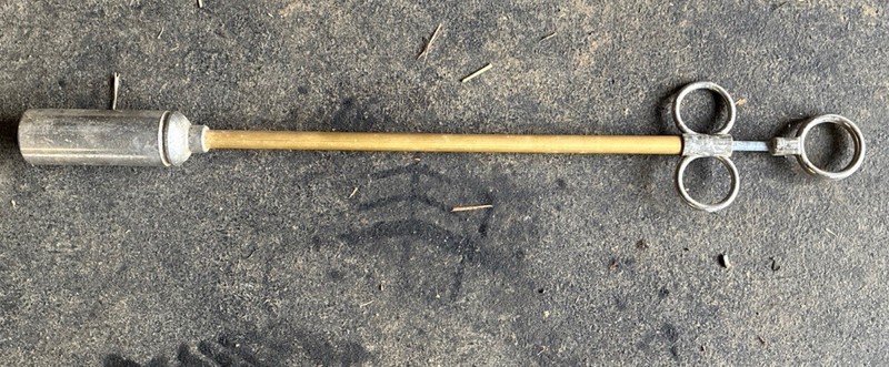 Antique Vintage Animal Medical Syringe