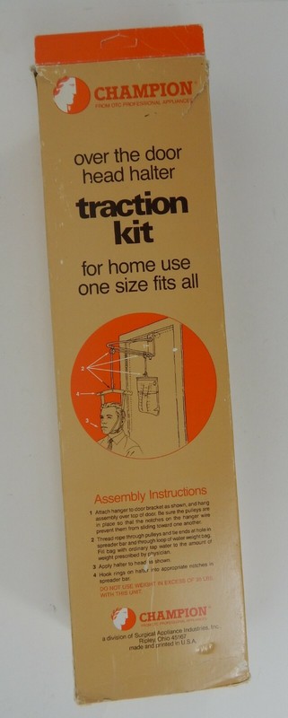 Vintage Champion Over the Door Head Halter Traction Kit Made in USA gallery