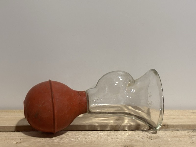 Vintage B. F. Goodrich Koroseal Breast Pump, Glass Breast Pump gallery