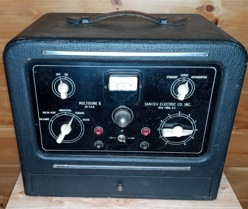 Super Rare Sunitex Multisine II 110 VAC Vintage Electro Therapy Unit Pro Old!