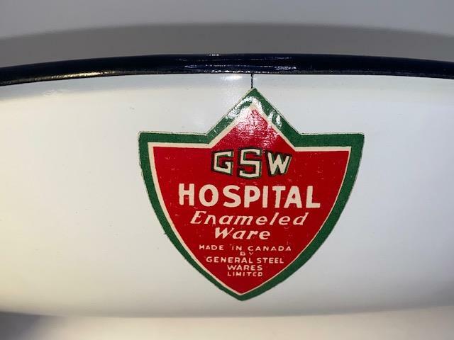 NOS 1960's GSW Canada Hospital Enameled Ware 9.5" Enamel Kidney Dish Tray gallery