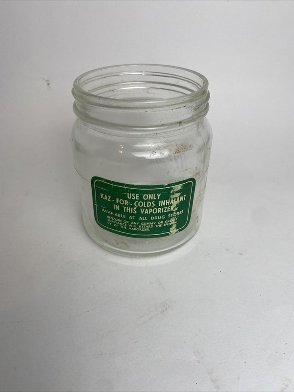 Vintage KAZ Electric Vaporizer Inhalant Reservoir JAR only