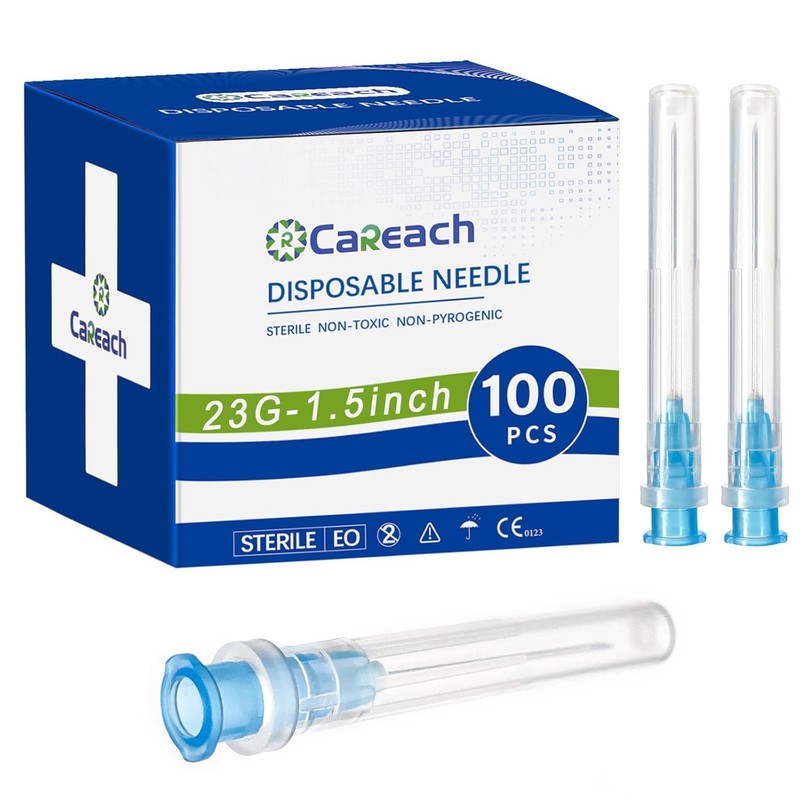 100pcs 23Ga 1.5inch Needles for Industrial Lab Accessories Ink Refilling