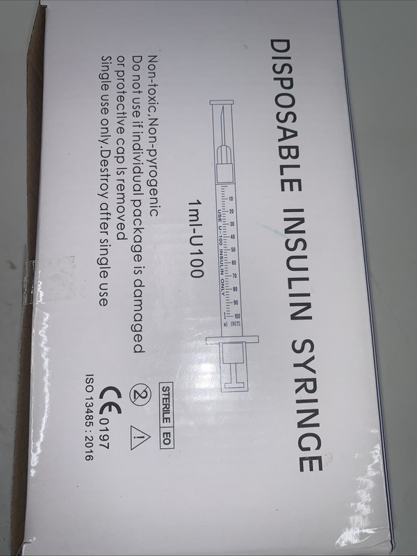 Box of 100 1ml Syringes Measuring Lab Disposable Supply tools 100 unit