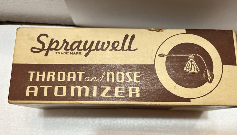 Vintage Spraywell Atomizer Medical Nose and Throat Spray Advertising gallery