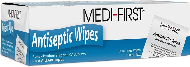 Medique First 21433 Antiseptic Wipes, 100 Per Box 100 Count (Pack of 1)