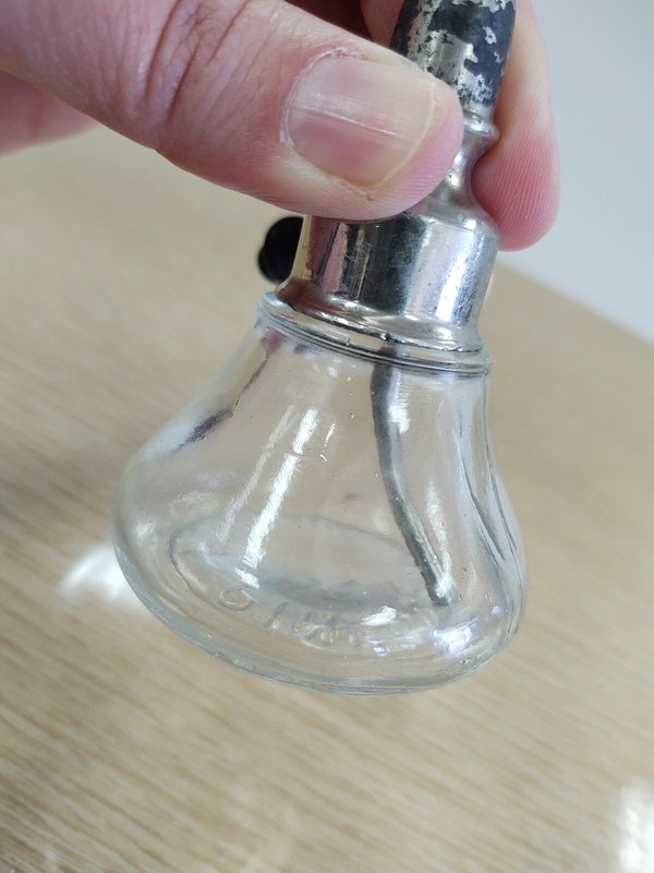 Vintage Pineoleum Inhalant Medicine Bottle with No. 1DeVilbiss Atomizer Bulb gallery