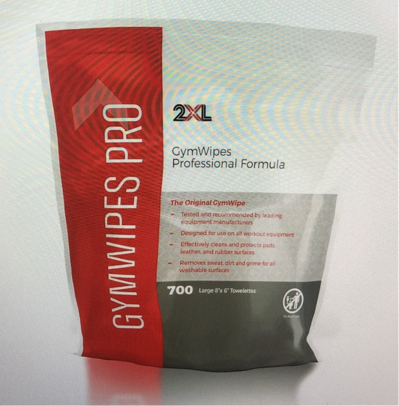 2XL GymWipes Professional Towelettes Bucket Refill
