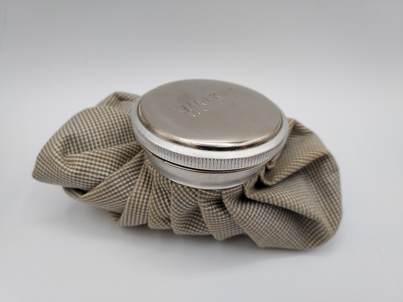 WALKER LEEK-PRUF 6" CHECKERED ICE CAP PACK IN BOX VINTAGE MEDICAL DEVICE DISPLAY gallery