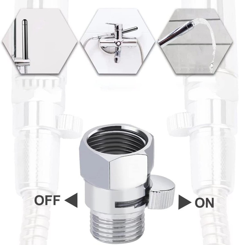 Shower Douche Kit - 3 Heads Cleansing System,Regulator Silver gallery