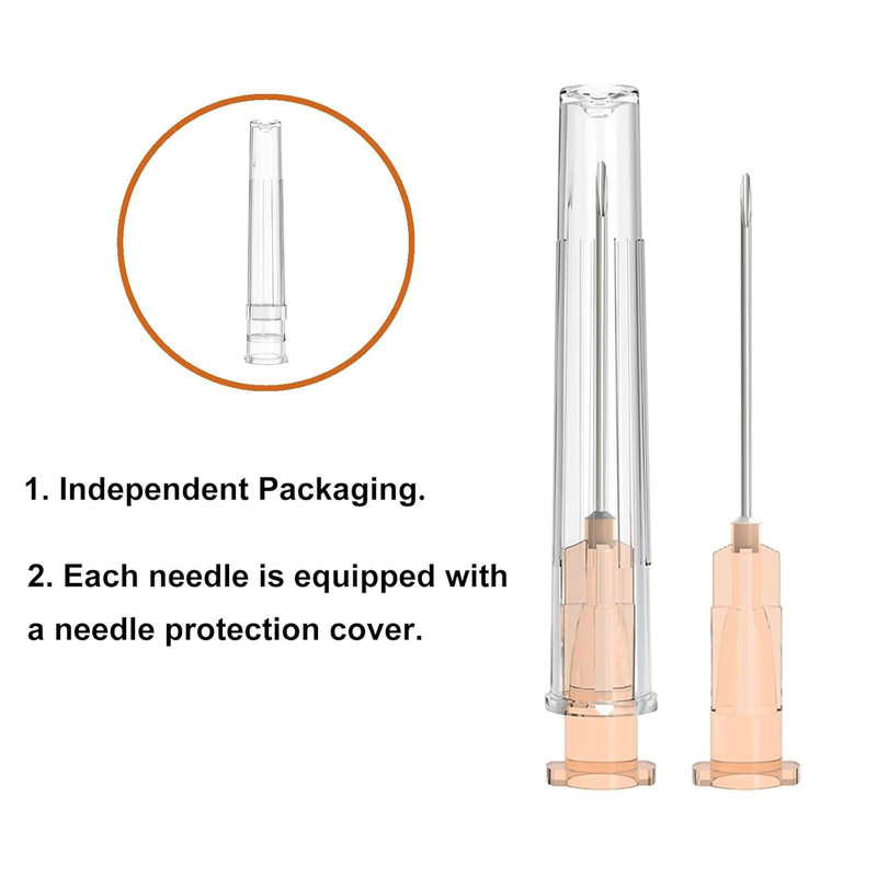 25 Gauge 1-Inch, with Individually Wrapped, 100 PCS Luer Lock Industrial Disp…
