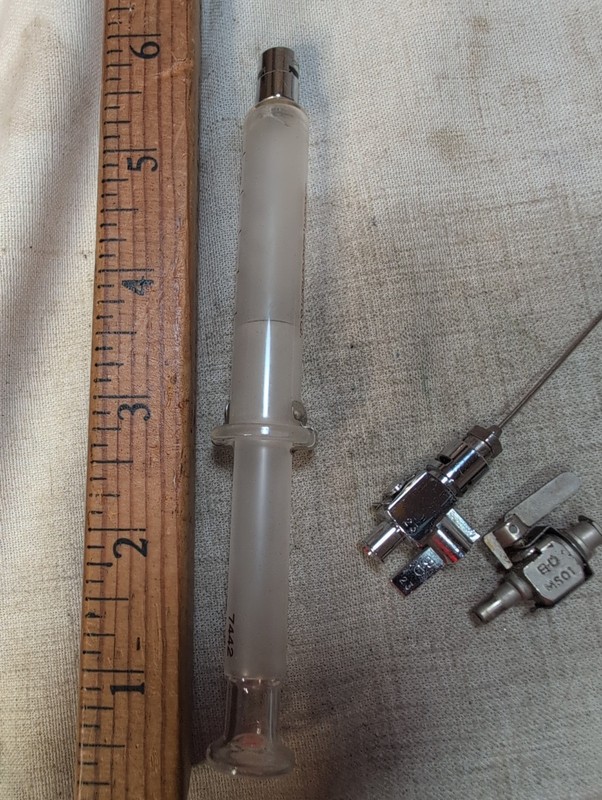 Glass Hypodermic Needle by Becton and Dickerson - B-D & Yale 5cc - 2 Attachments gallery
