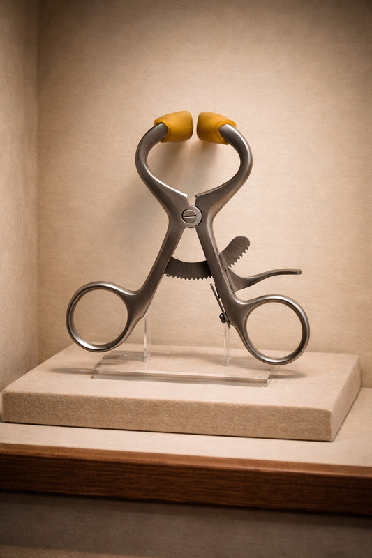 Vintage Medical Mouth Gag Surgical Instrument Stainless Steel Display Piece