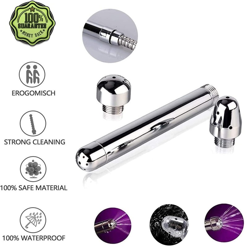 Shower Douche Kit - 3 Heads Cleansing System,Regulator Silver gallery