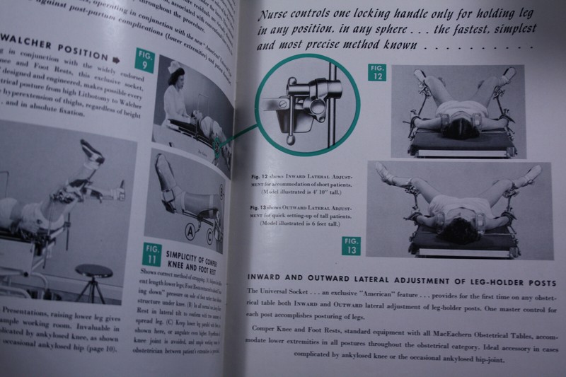 1948 OPERATING TABLE OBSTETRICAL CATALOG AMERICAN STERILZER MACEACHERN gallery