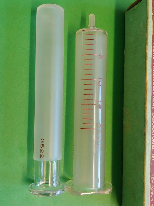 Premo Brand NY Hypodermic 20 cc Syringe. Made in NY, NY. Excellent Condition. gallery