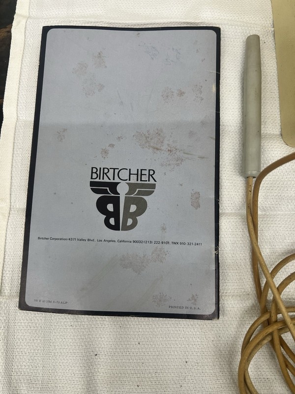 Vintage Birtcher Hyfractor. Electrosurgial Unit With Foot Pedal And Manual gallery