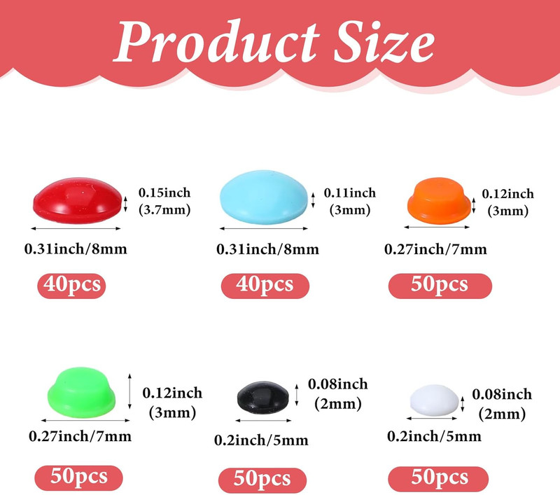 280 Pcs Bump Dots for Visually Impaired, Silicone Braille Stickers Low Vision Ai gallery