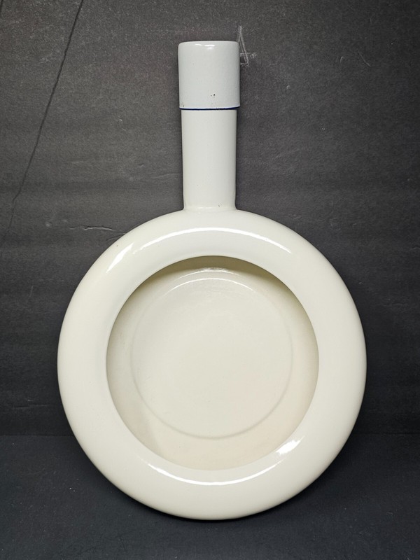 Vintage Swedish Army Hospital Enamelware Bed Pan With Steel Cap By Kockums gallery