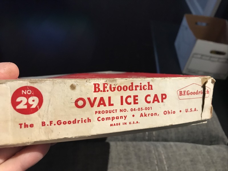 Vintage BF Goodrich Oval Ice Cap #29 In Box gallery