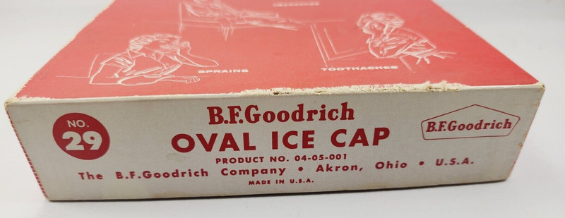 Vintage B. F. Goodrich Oval Ice Cap No. 29 w/Original Box Unused gallery