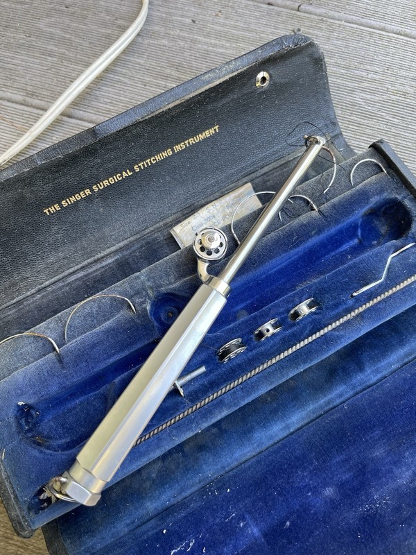 Vintage Singer Surgical Stitcher Instrument Apparatus US Military Hospital gallery