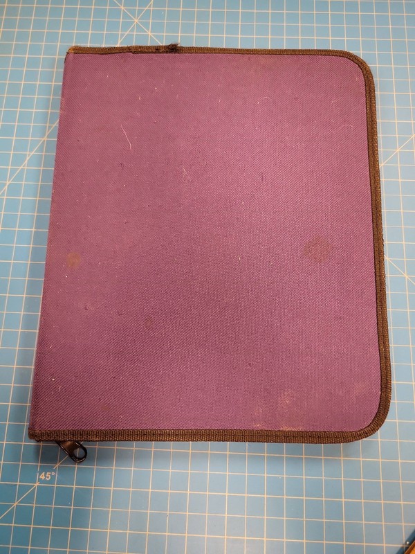 Velcade Bortezomib Pharmaceutical Promo Zippered 3 Ring Binder Portfolio Purple