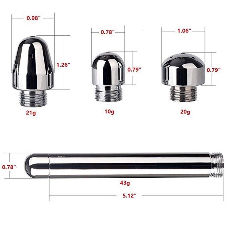 Shower Douche Kit - 3 Heads Cleansing System,Regulator Silver gallery