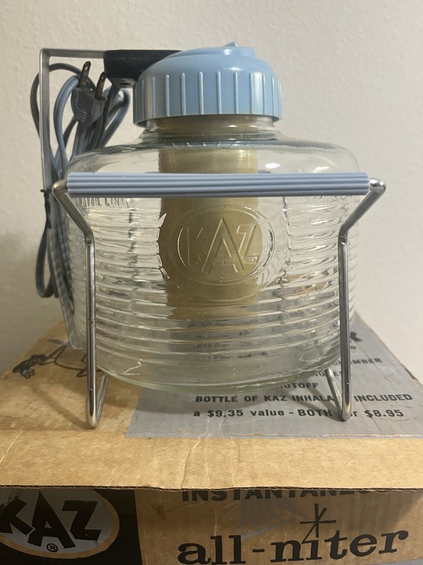 KAZ All-niter Electric Vaporizer/Humidifier w/Box Hospital Model 250 Vintage gallery