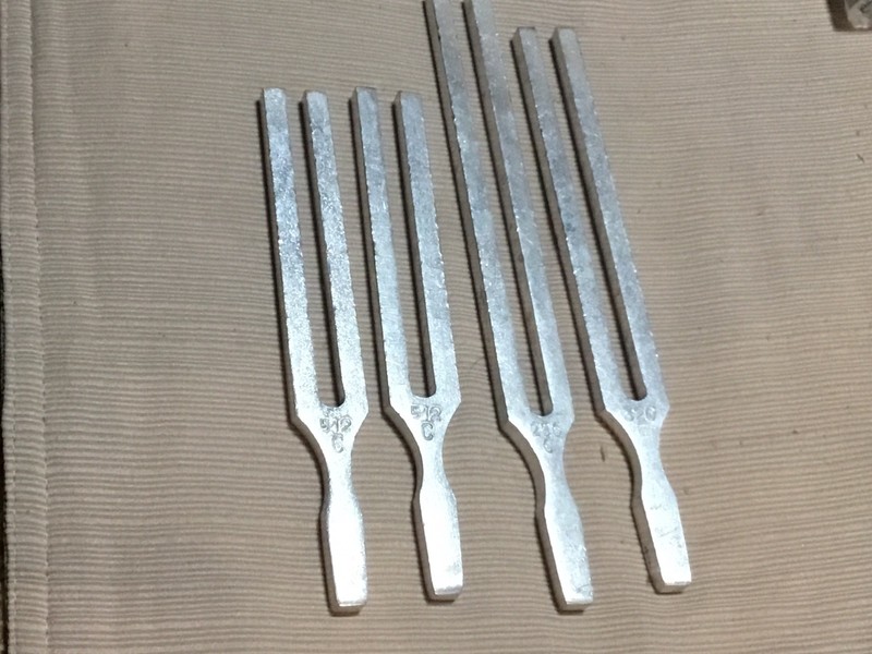4 Tuning Forks Medical Rinne Weber Tests Healing Musical