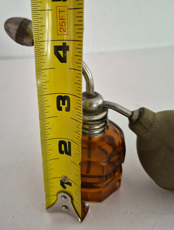 Vtg Rexall Drugstore Defender Throat & Nasal Amber Glass Bottle Atomizer Empty gallery