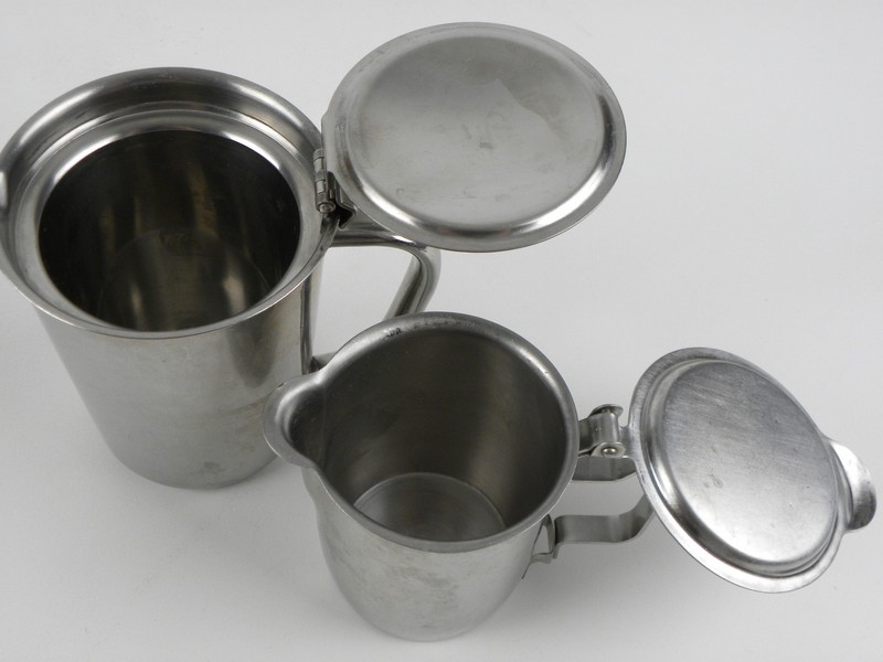 Vintage Stainless Steel Sinai Hospital Creamers Vollrath 8210 & Japan 18-8 gallery