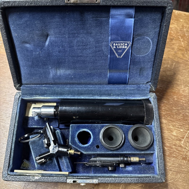 Vintage BAUSCH & LOMB CO USA Doctor’s Otoscope Ophthalmoscope with Original Case