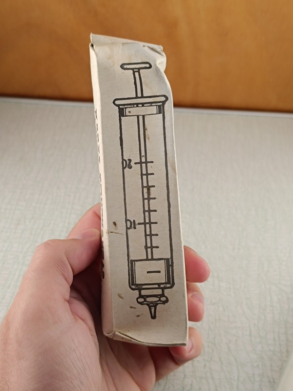 Vintage Soviet Medical Reusable Glass Syringe 20 ml USSR NEW collectibles gallery