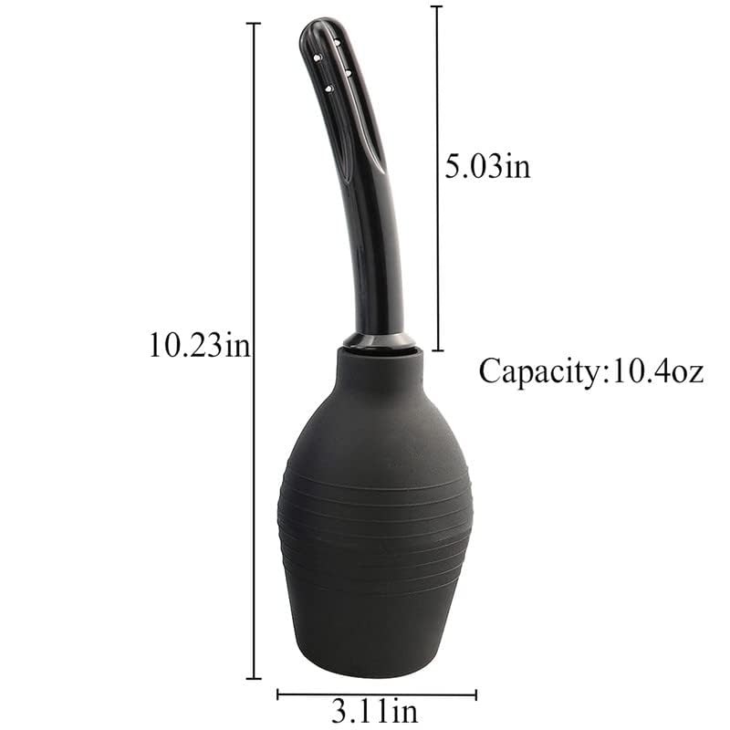 10.4oz Anal Douche Enema Bulb Kit 1 Count (Pack of 1), Black gallery
