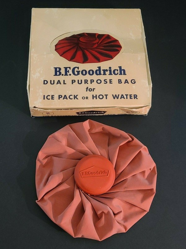 Vintage B.F. Goodrich Dual Purpose Bag Ice Or Hot Water Pack In Original Box