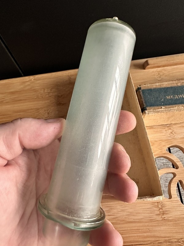 Syringe MEDICAL GLASS Klin glass factory 50 ml USSR gallery