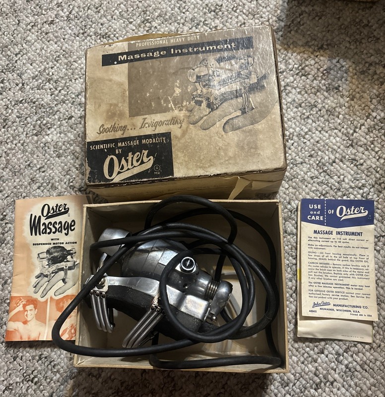 Vintage Oster Model M1 Scientific Massage Modality Instrument Hand Massager USA