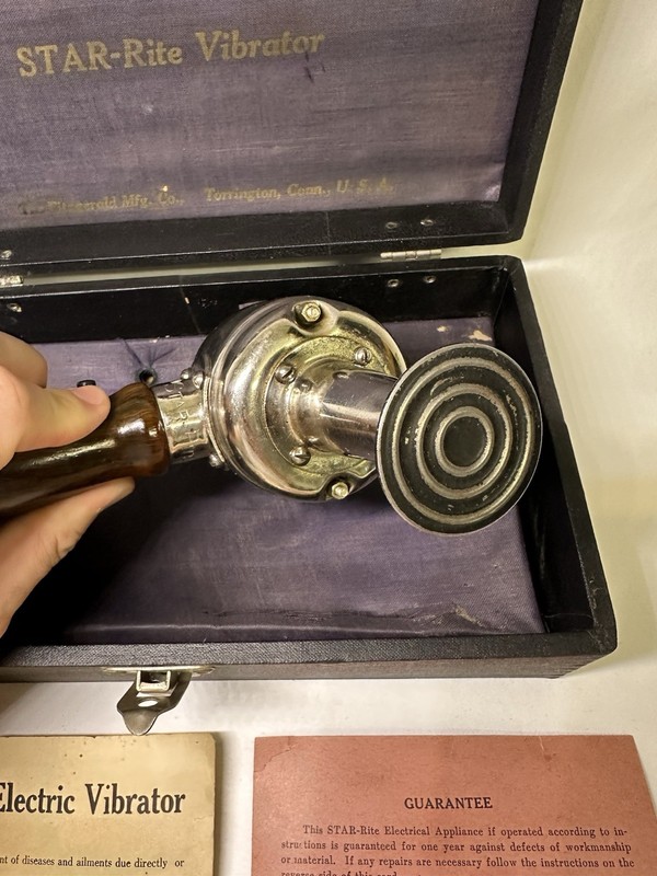 Vtg Antique 1920s Fitzgerald MFG Co Star-Rite Vibrating Massager gallery