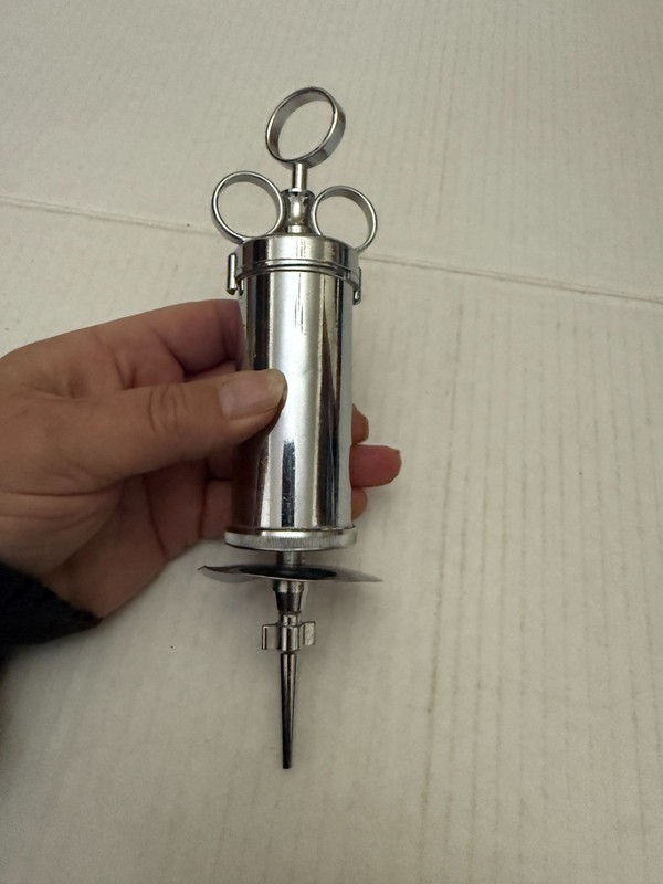 Vintage Stainless Steel Pomeroy Ear Syringe for Ear Irrigation gallery
