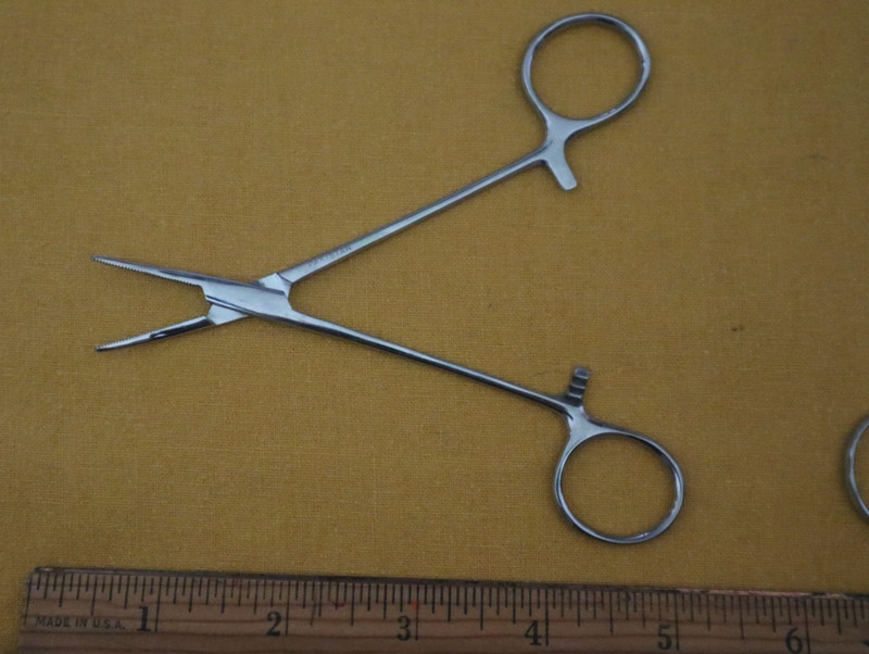 VNTG Pakistan Medical Lab Stainless Steel Mosquito? Forceps Iris? Scissors Lot 3 gallery