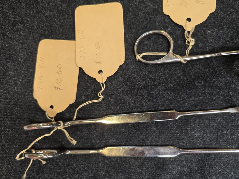 Rare Vintage Sklar USA Beck-Schenk Nerve Hook Set 4pc A-D w/ Original Tags gallery